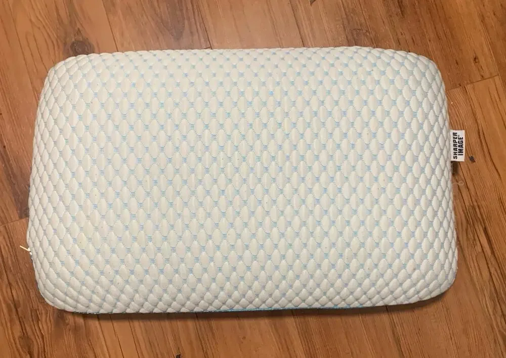 Sharper Image Memory From Pillow with removable washable cover sleep 22” x 14”